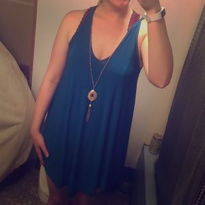 Blue Loose Summer Dress